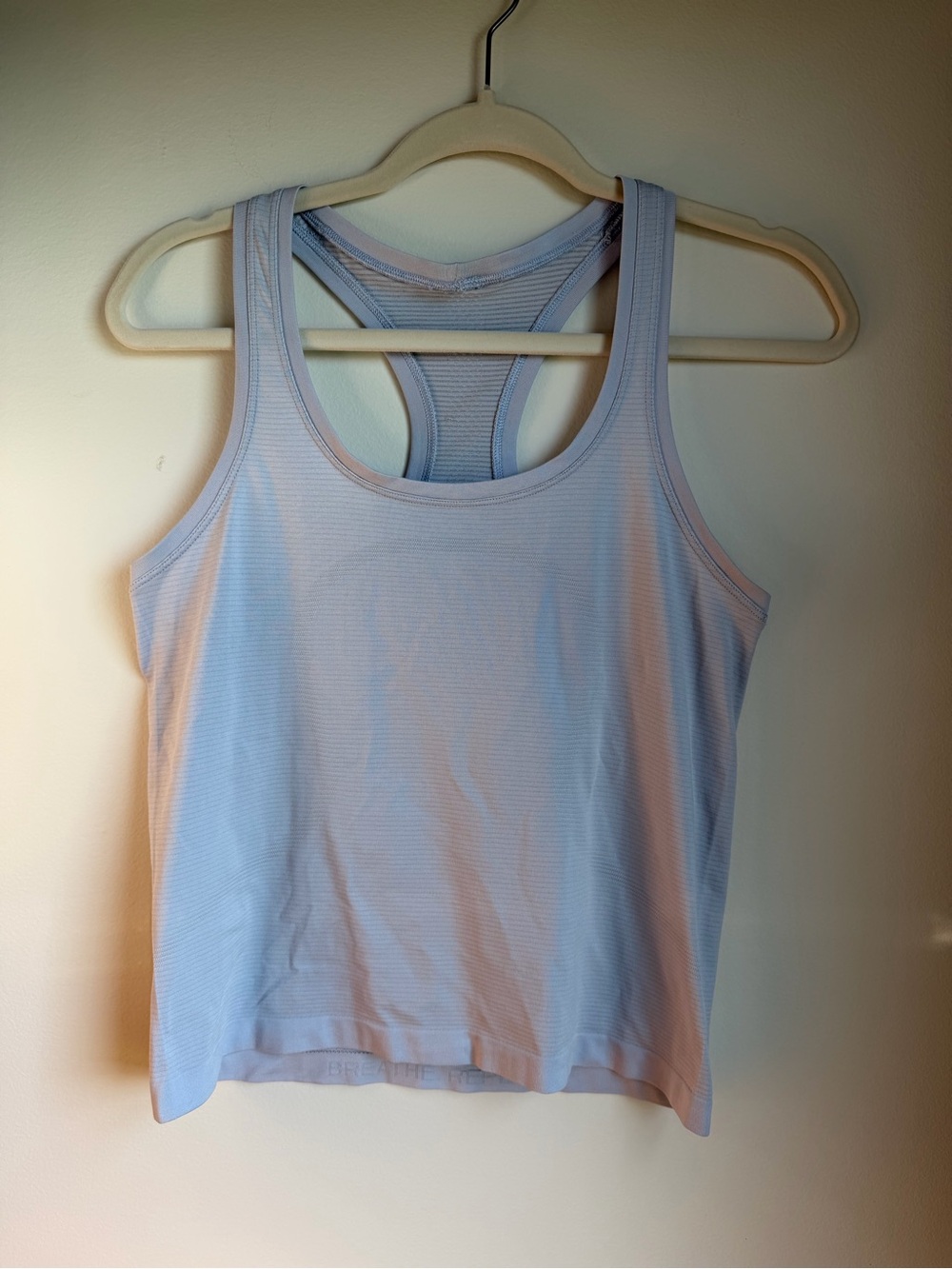 lululemon athletica Pale Blue Racerback Swiftly Tank